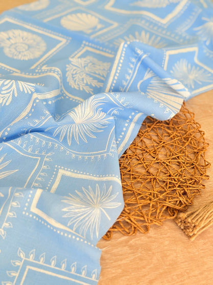 Printed Linen Palm Postcards