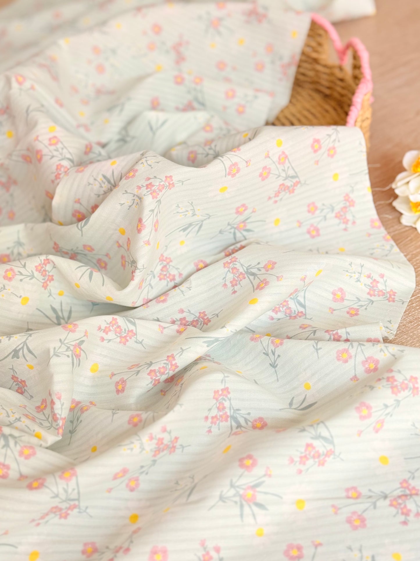 Printed Voile Butter Daisy