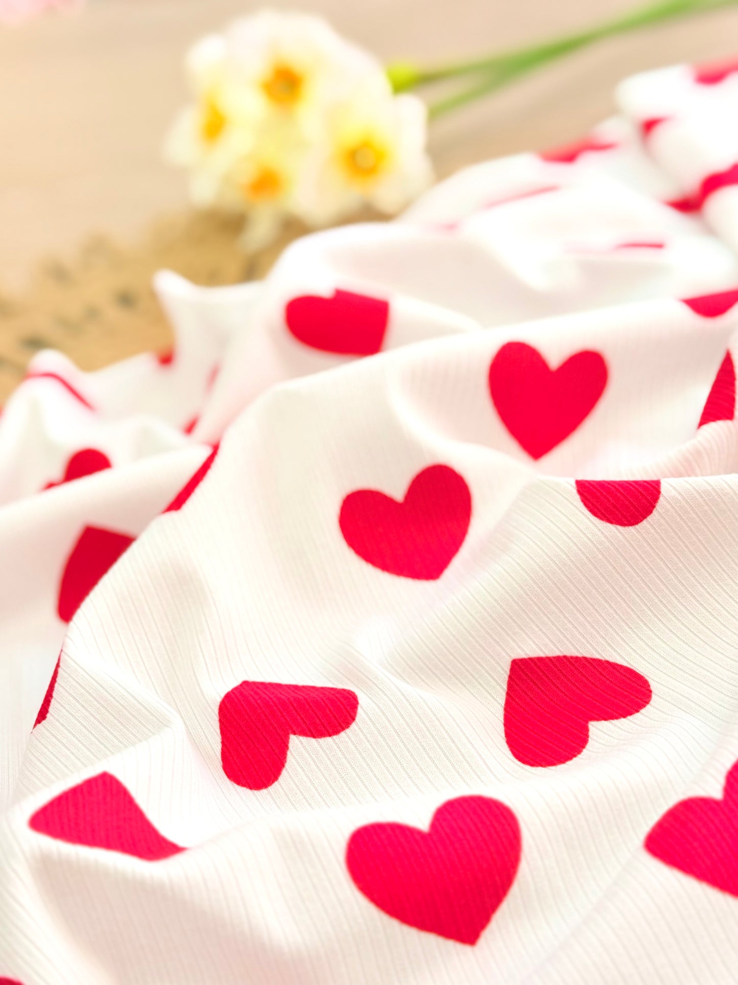 Printed Rib Sweet Valentine