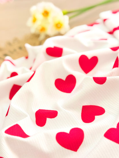 Printed Rib Sweet Valentine