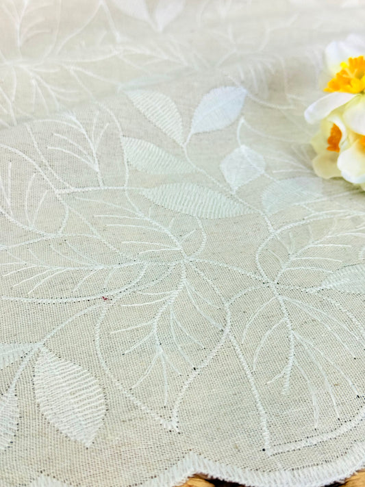 Embroidered Linen Pure Botanica