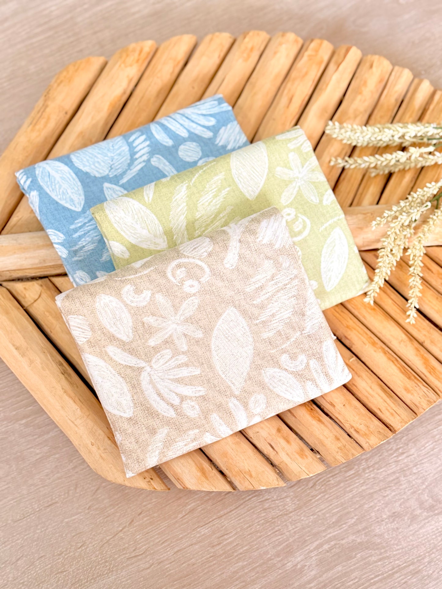 Printed Linen Slub Wild Strokes