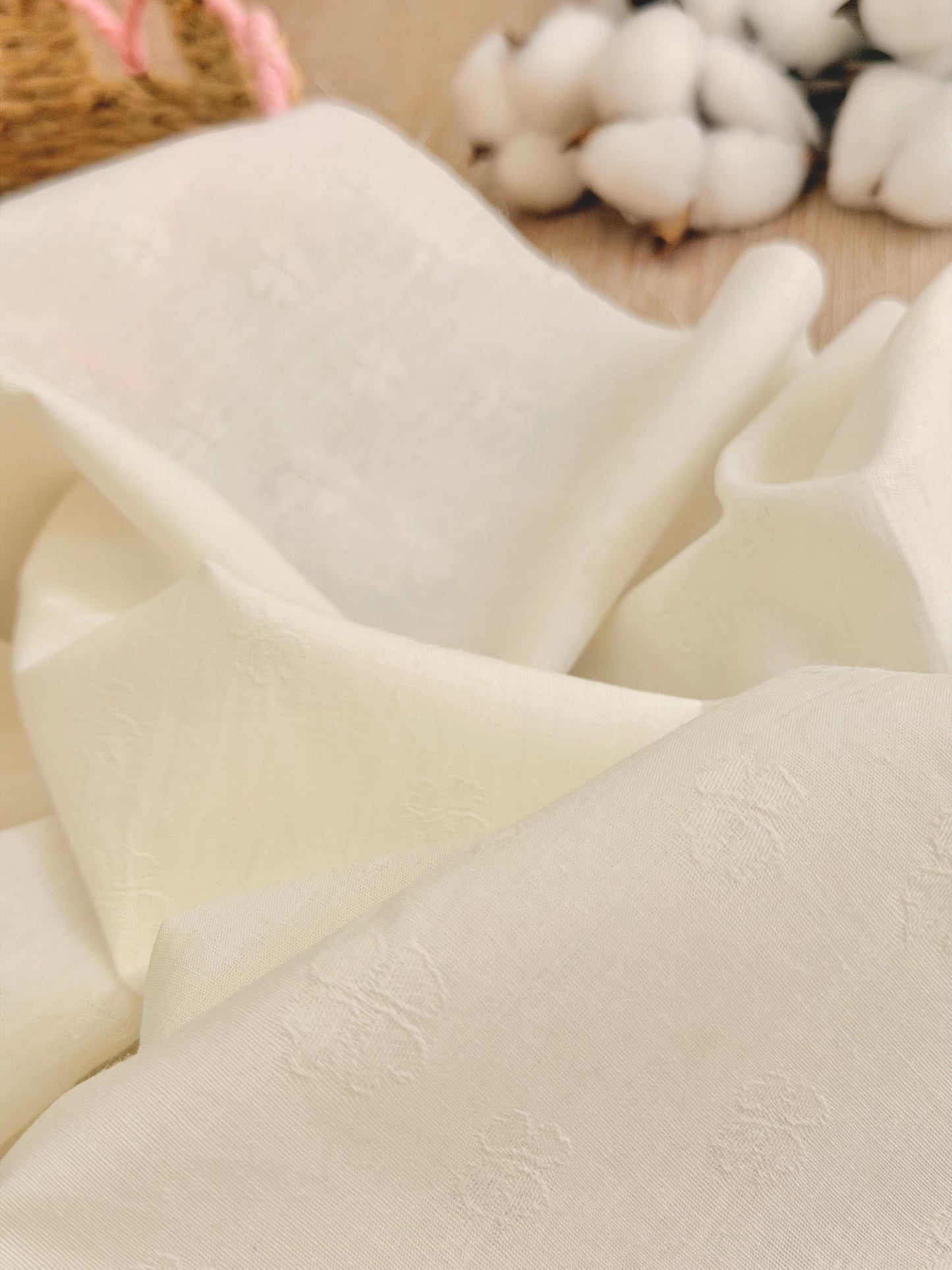 Embroidered Cotton Sprigs