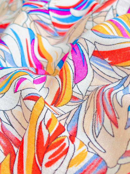 Printed Linen Colorful Sahara