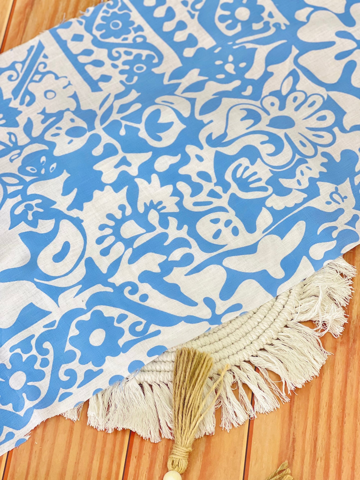 Printed Linen Santorini Breeze