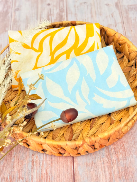 Printed Linen Golden Breeze