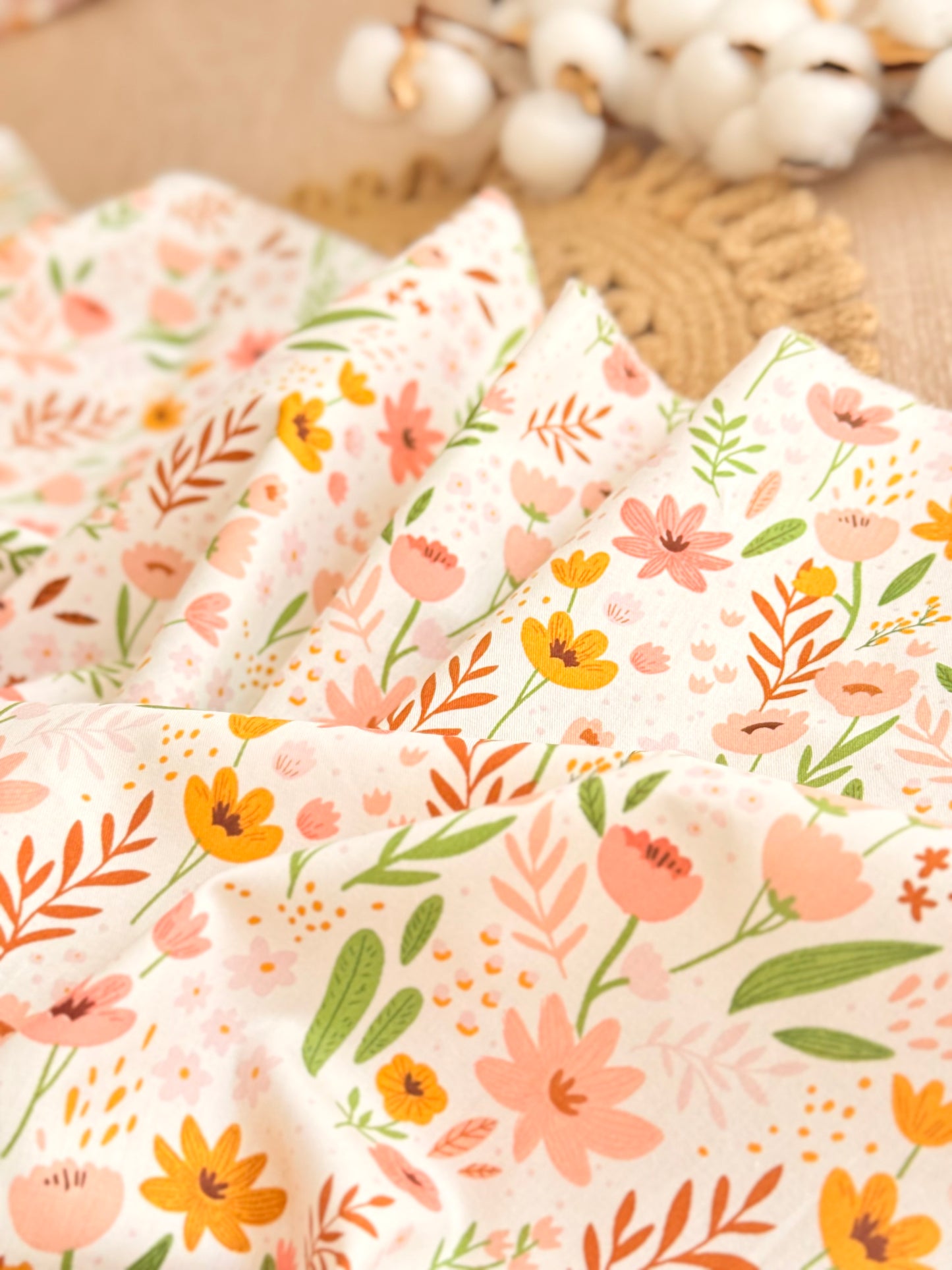 Cotton Twill Golden Bloom