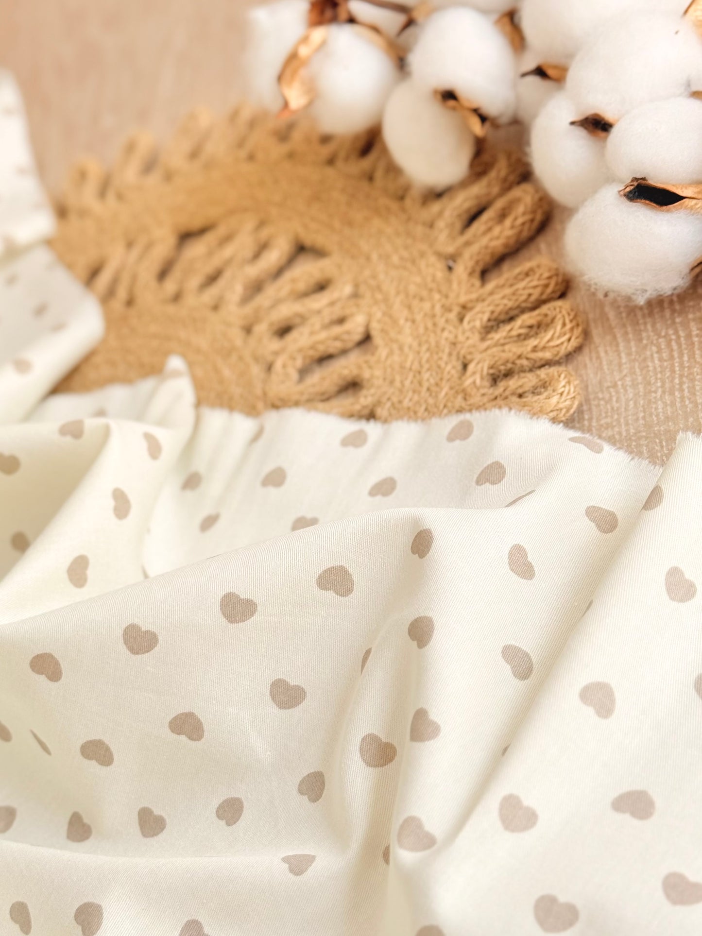 Cotton Twill Pastel Hearts