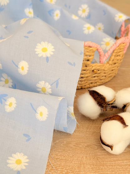 Puff Printed Cotton Daisy Blush