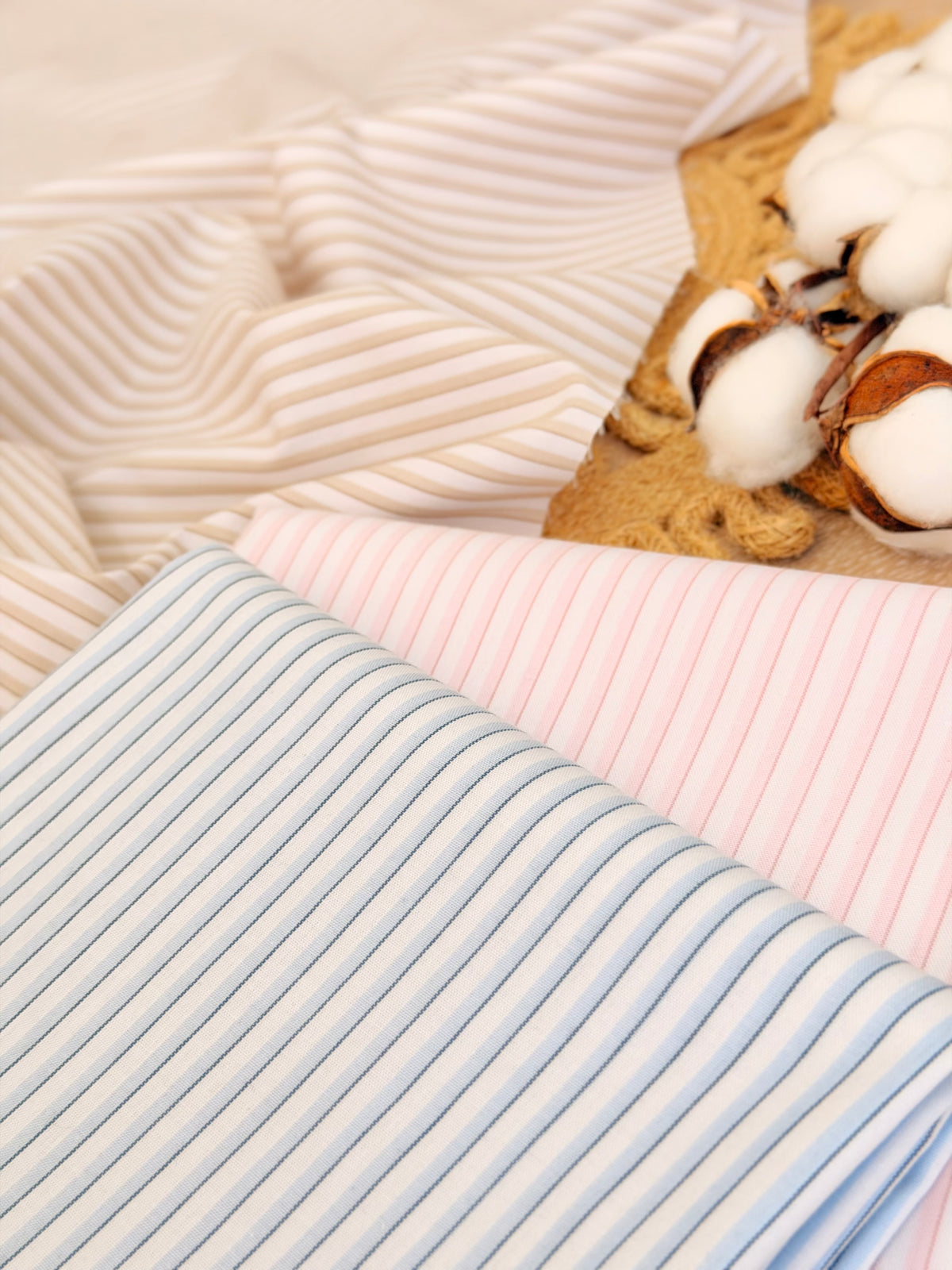 Printed Cotton Stripes 07