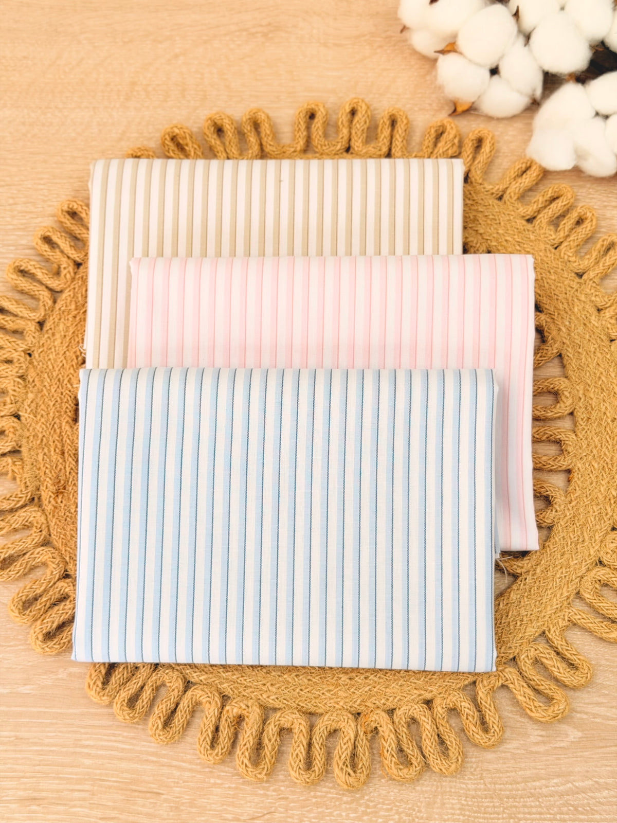 Printed Cotton Stripes 07