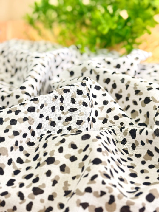 Printed Linen Savanna Dots