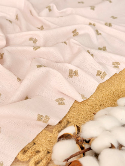 Printed Cotton Jersey Little Teddy