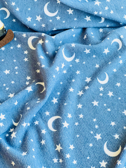 Printed Waffle Fabric Stars