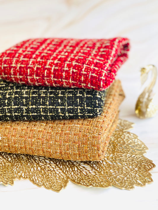 Tweed Shiny Squares