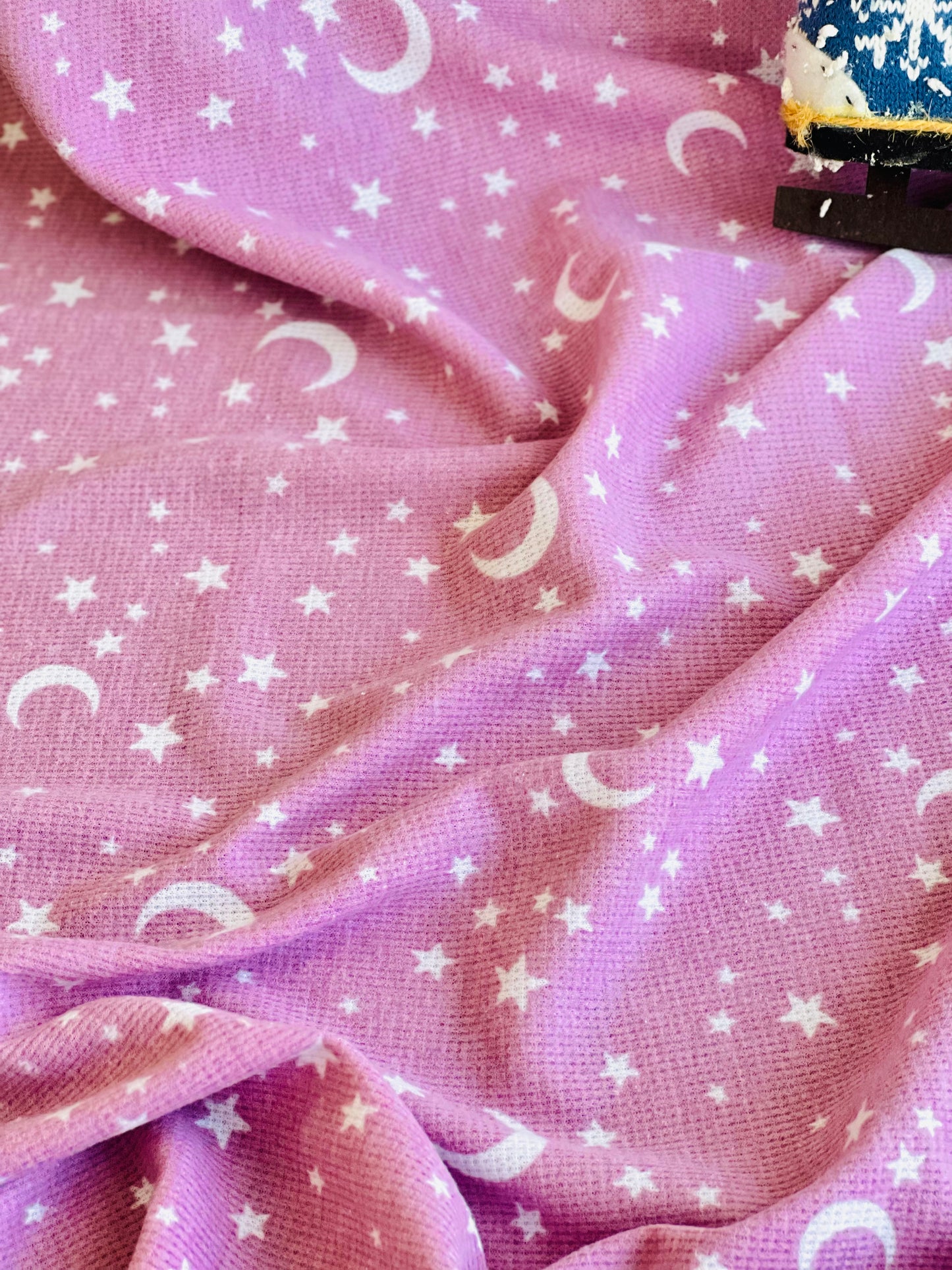 Printed Waffle Fabric Stars