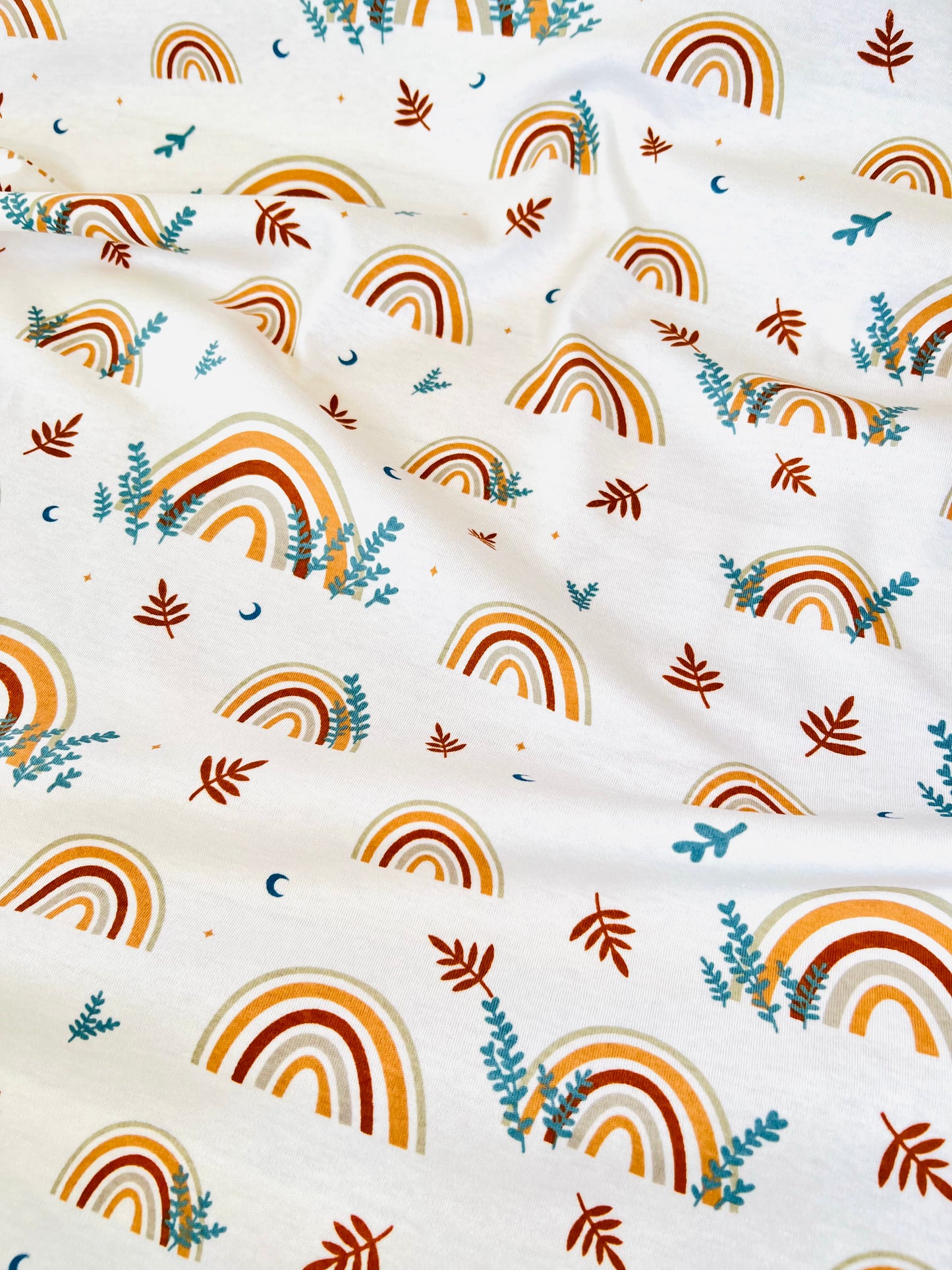 Printed Cotton Jersey Rainbow