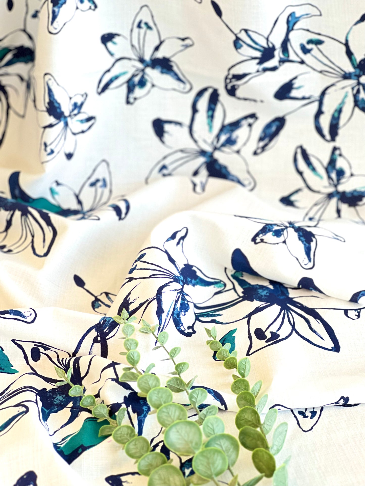 Printed Linen Aquarela