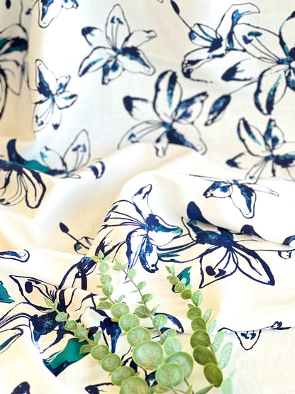 Printed Linen Aquarela