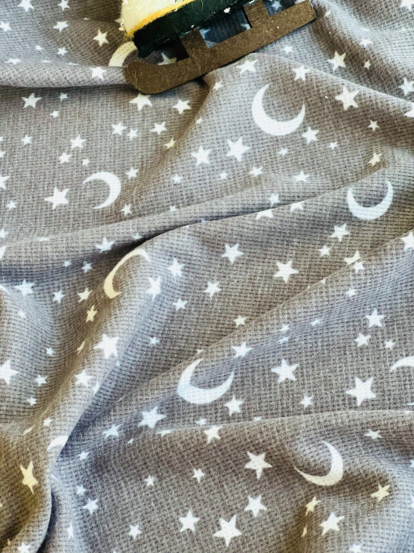 Printed Waffle Fabric Stars