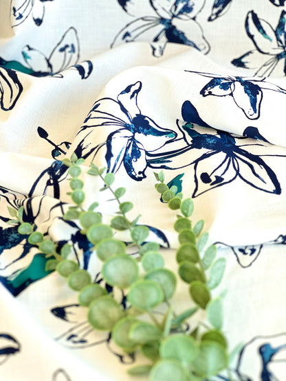 Printed Linen Aquarela