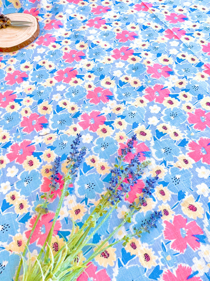 Printed Linen Azalea