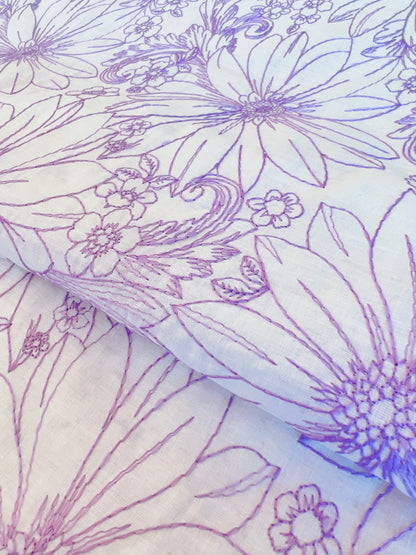 Embroidered Cotton Dalia