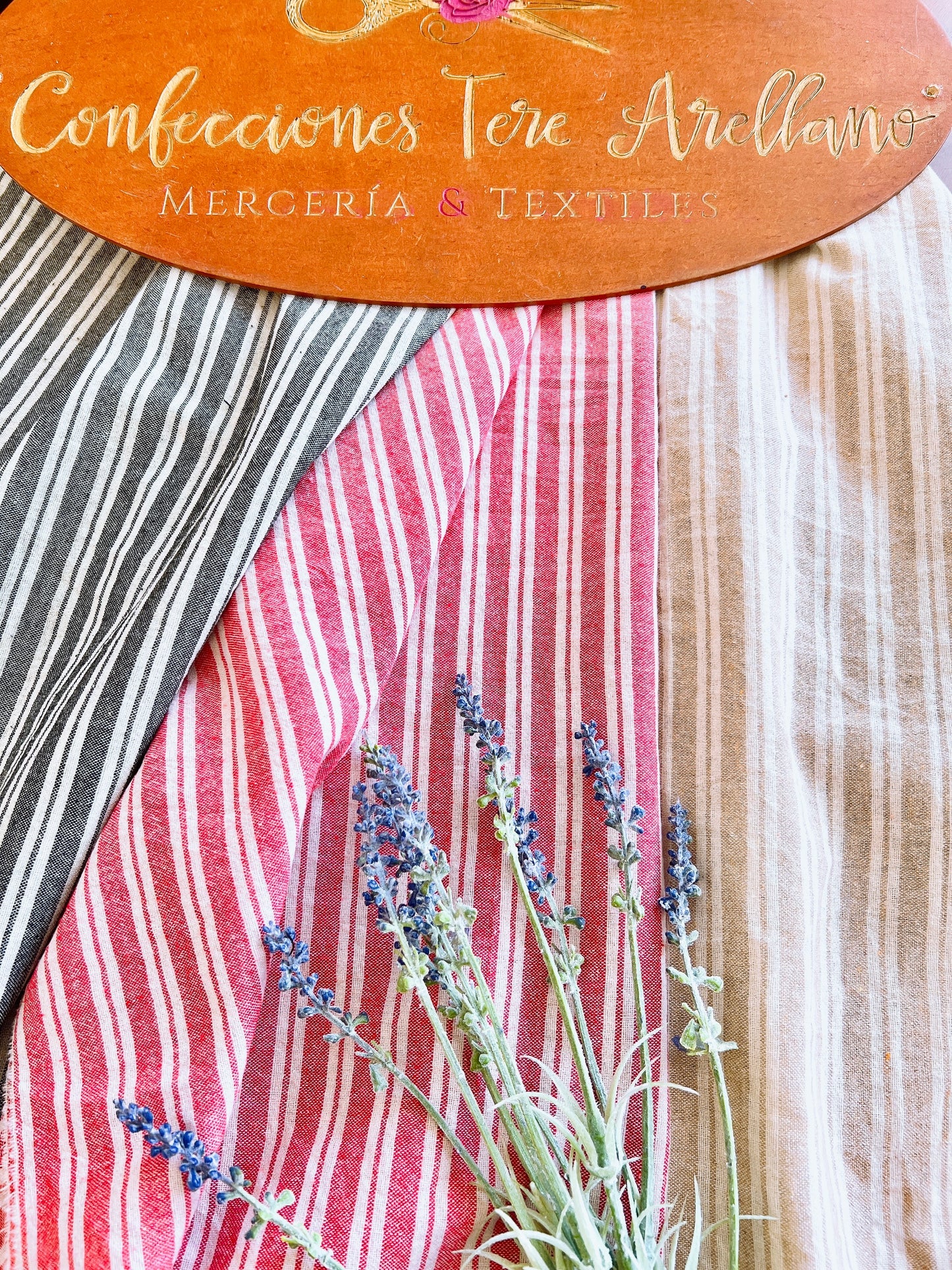 Printed Linen Stripes 05