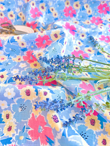 Printed Linen Azalea