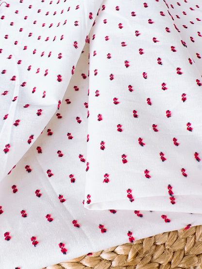 Plumeti Cotton Red Dots