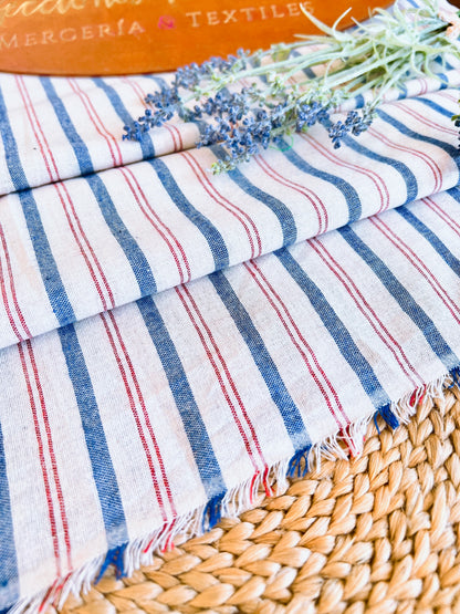 Printed Linen Stripes 01