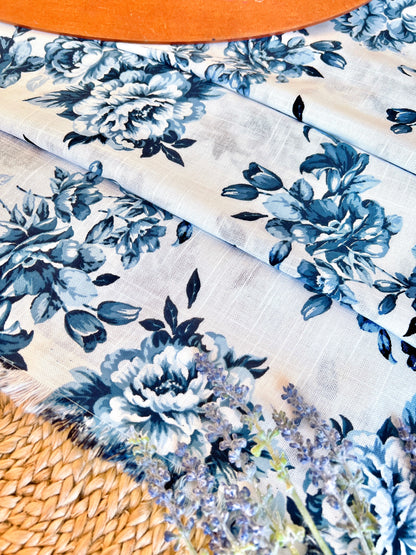 Printed Linen Peony