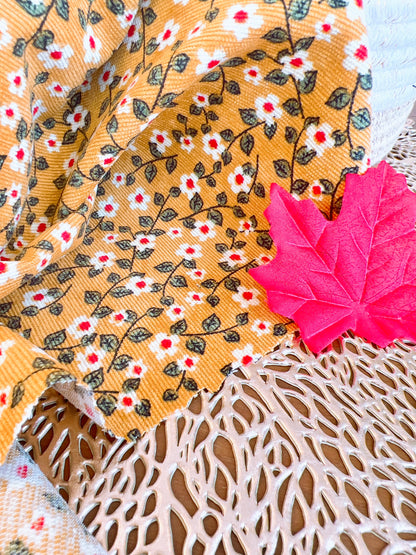 Printed Corduroy Flower 08