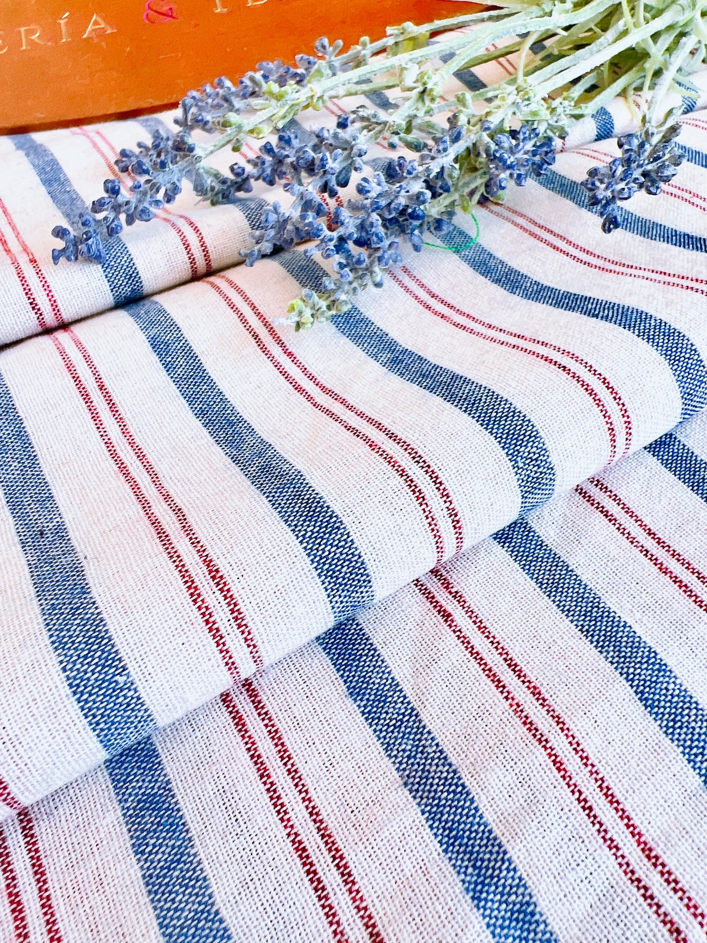 Printed Linen Stripes 01