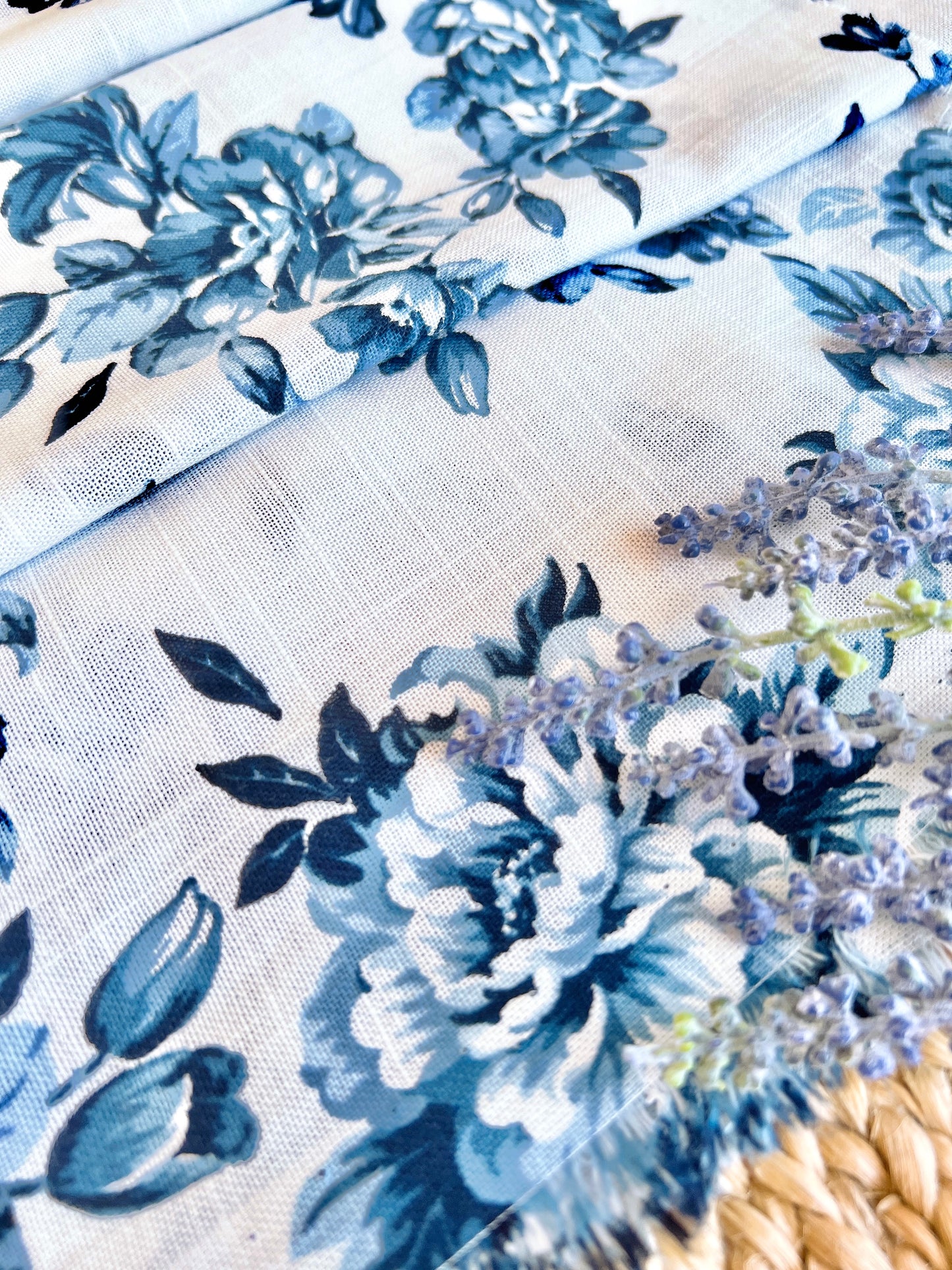 Printed Linen Peony