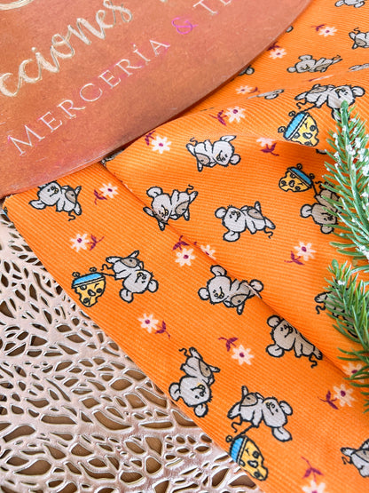 Printed Corduroy Little Mouse