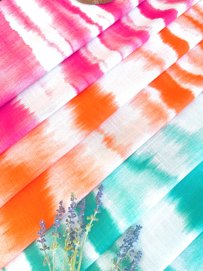 Printed Linen Tie Dye