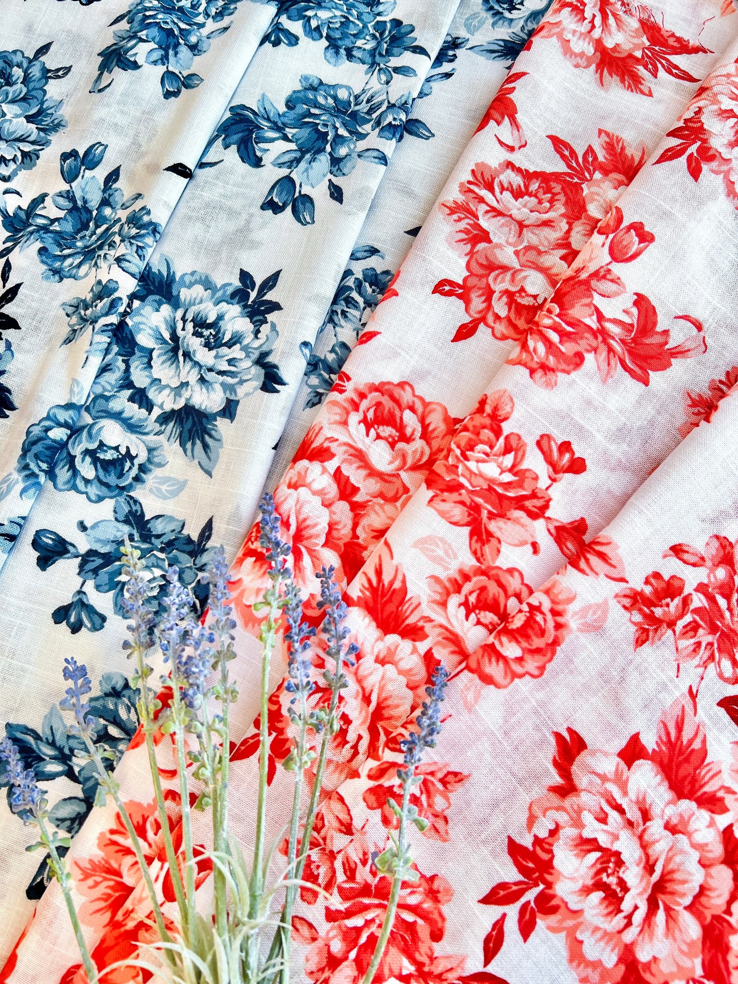 Printed Linen Peony