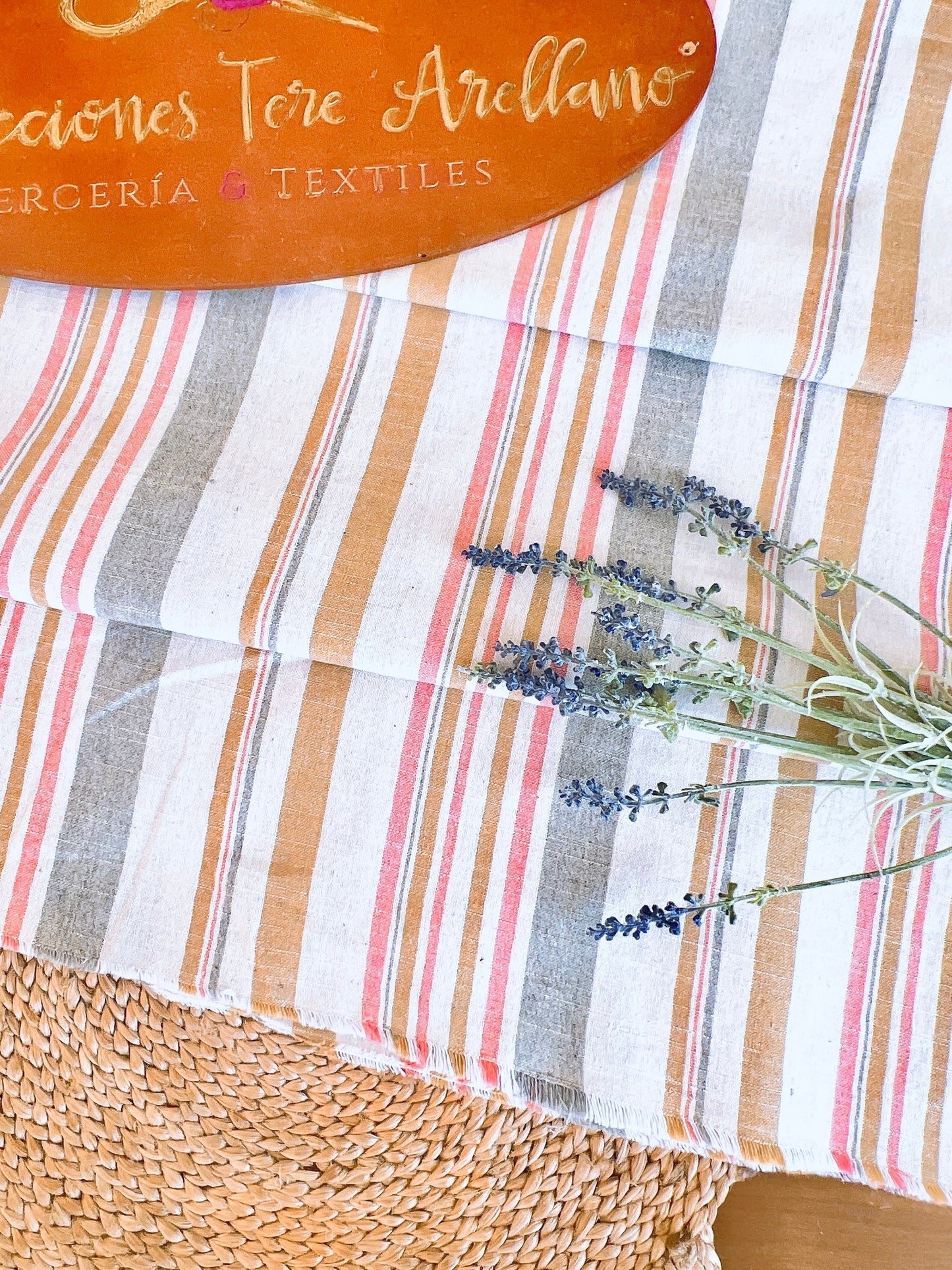 Printed Linen Stripes 03